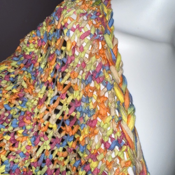 Design Options by Philip & Jane Gordon Boho Crochet Style Fringe Cardigan,‎ SZ M - Picture 2 of 9